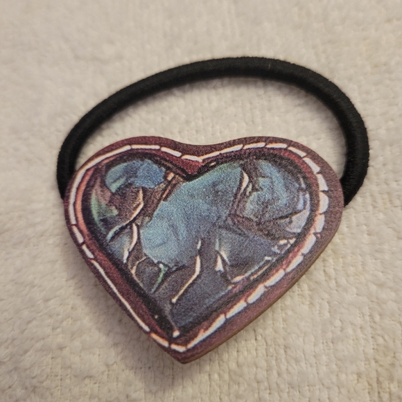 Assorted Faux Leather  Hair Ties. Set of 3. - Picture 2 of 3